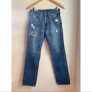 COPY - Abercrombie | Youth Slim Straight Distressed Jeans, Size 16